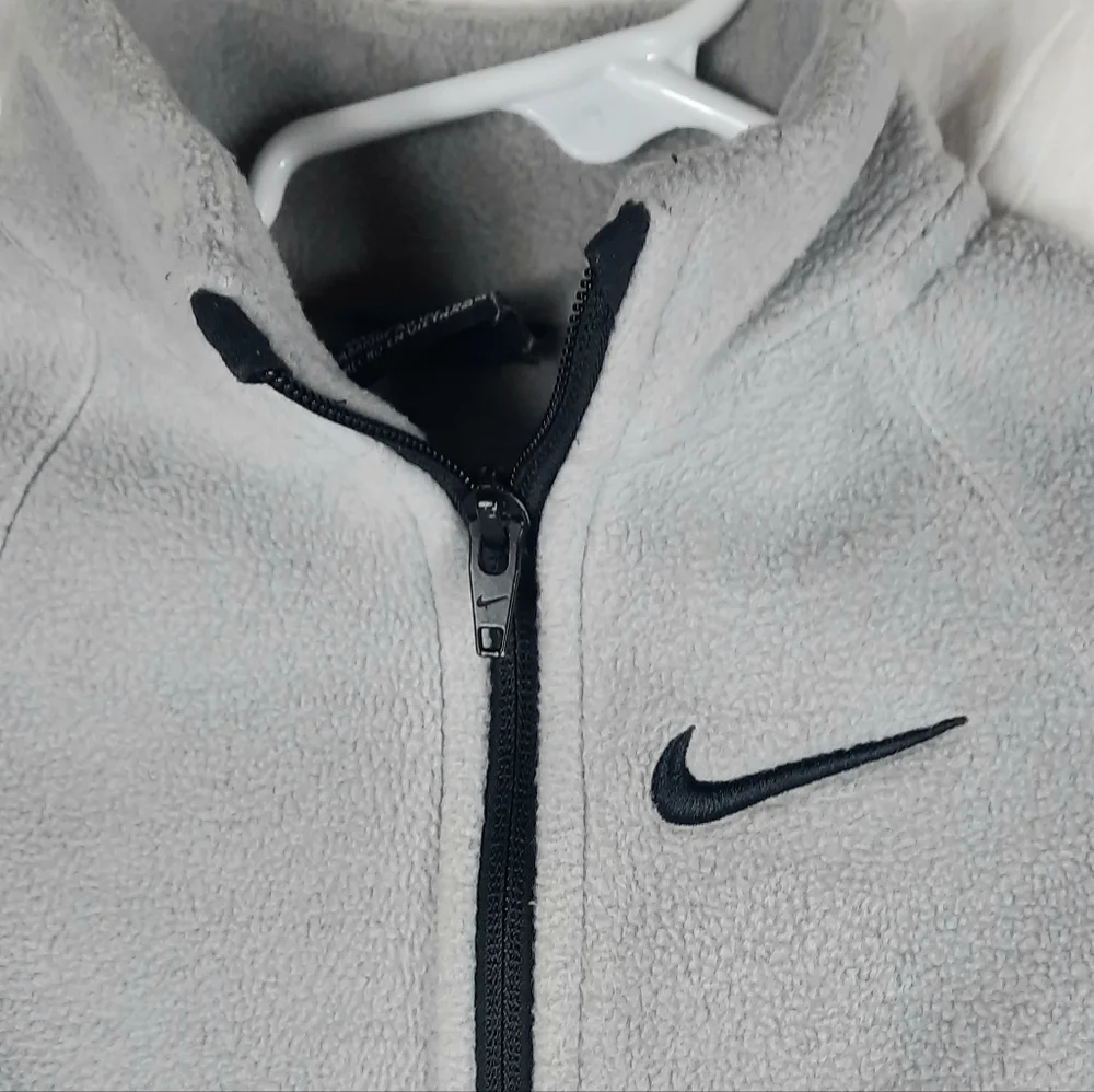 Nike Fleece Toddler Jacket Size 3T Gray Zip Front Pockets